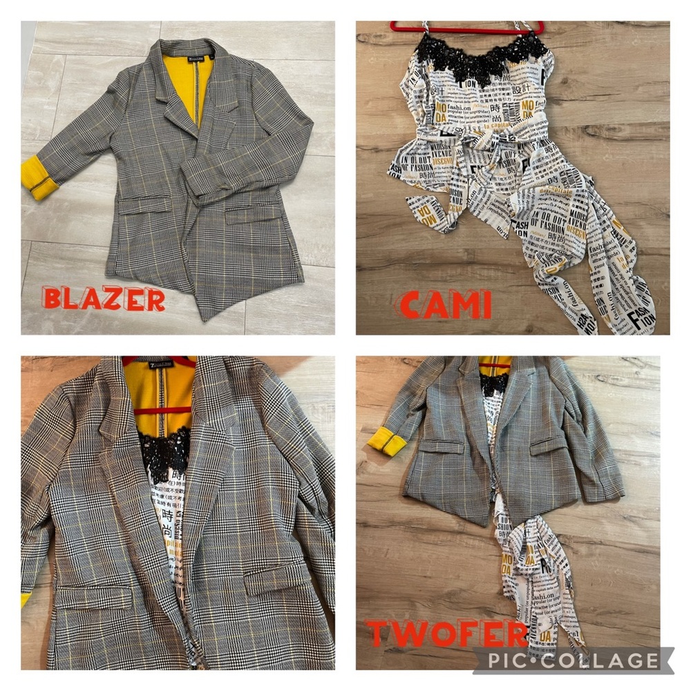 Price ✂️ Blazer & Cami Combo Sz L. NWOT